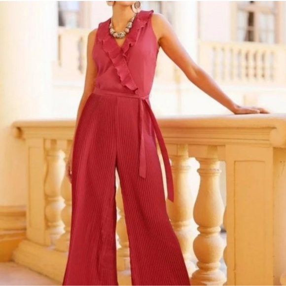 Cato Pants - Cato Raspberry Colored Dressy Romper size Small